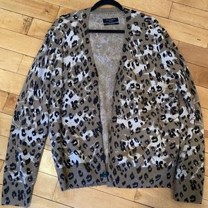 AllSaints cheetah cardigan